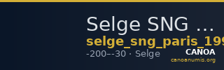 Selge SNG Paris 1993-96 — CANOA