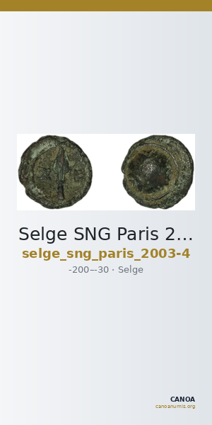 Selge SNG Paris 2003-4 — CANOA
