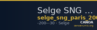 Selge SNG Paris 2009 — CANOA