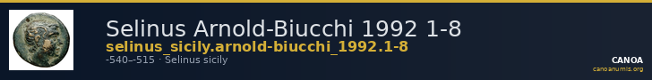Selinus Arnold-Biucchi 1992 1-8 — CANOA