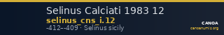 Selinus Calciati 1983 12 — CANOA