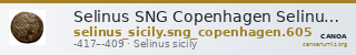 Selinus SNG Copenhagen Selinus 605 — CANOA