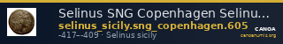 Selinus SNG Copenhagen Selinus 605 — CANOA