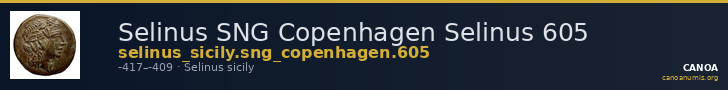 Selinus SNG Copenhagen Selinus 605 — CANOA
