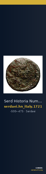 Serd Historia Numorum Italy 1721 — CANOA