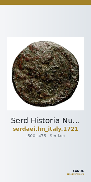 Serd Historia Numorum Italy 1721 — CANOA