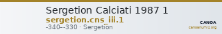 Sergetion Calciati 1987 1 — CANOA