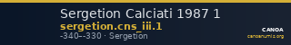 Sergetion Calciati 1987 1 — CANOA