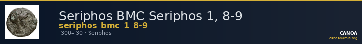 Seriphos BMC Seriphos 1, 8-9 — CANOA