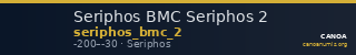 Seriphos BMC Seriphos 2 — CANOA
