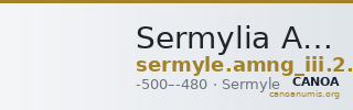 Sermylia AMNG III.2 1-2 — CANOA