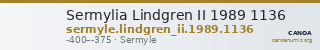 Sermylia Lindgren II 1989 1136 — CANOA