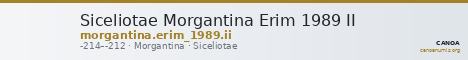 Siceliotae Morgantina Erim 1989 II — CANOA