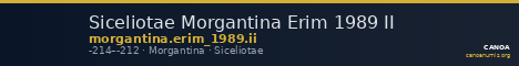 Siceliotae Morgantina Erim 1989 II — CANOA