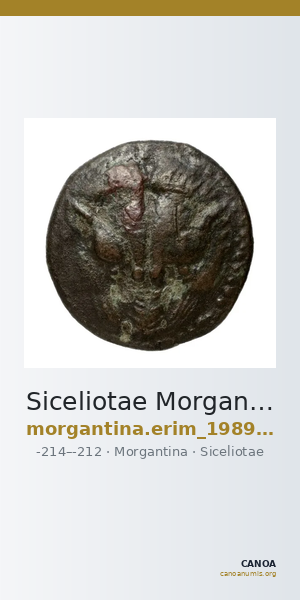 Siceliotae Morgantina Erim 1989 III — CANOA