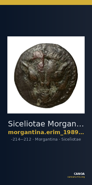 Siceliotae Morgantina Erim 1989 III — CANOA