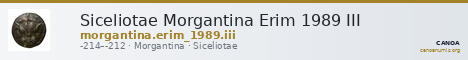 Siceliotae Morgantina Erim 1989 III — CANOA