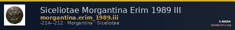 Siceliotae Morgantina Erim 1989 III — CANOA