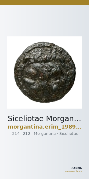 Siceliotae Morgantina Erim 1989 IV — CANOA