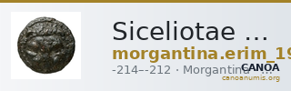 Siceliotae Morgantina Erim 1989 IV — CANOA