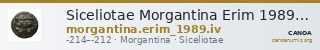 Siceliotae Morgantina Erim 1989 IV — CANOA