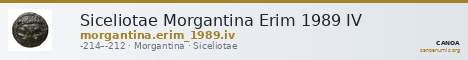 Siceliotae Morgantina Erim 1989 IV — CANOA