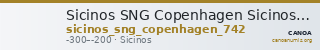 Sicinos SNG Copenhagen Sicinos 742 — CANOA