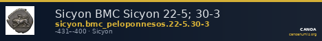 Sicyon BMC Sicyon 22-5; 30-3 — CANOA