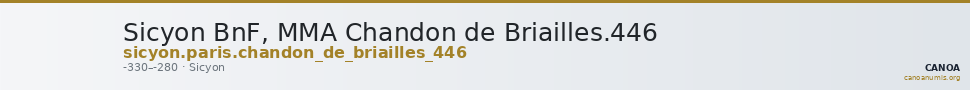 Sicyon BnF, MMA Chandon de Briailles.446 — CANOA