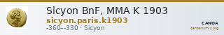 Sicyon BnF, MMA K 1903 — CANOA