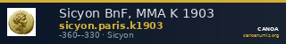 Sicyon BnF, MMA K 1903 — CANOA