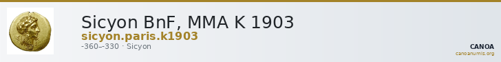 Sicyon BnF, MMA K 1903 — CANOA