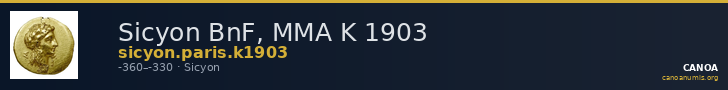 Sicyon BnF, MMA K 1903 — CANOA