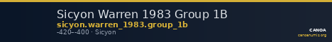 Sicyon Warren 1983 Group 1B — CANOA