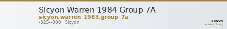 Sicyon Warren 1984 Group 7A — CANOA