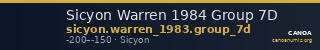 Sicyon Warren 1984 Group 7D — CANOA