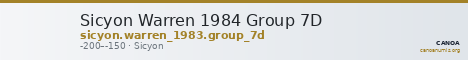 Sicyon Warren 1984 Group 7D — CANOA