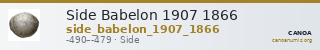 Side Babelon 1907 1866 — CANOA