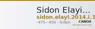 Sidon Elayi 2004 I.1 — CANOA