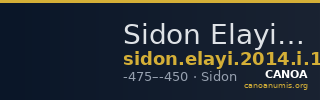 Sidon Elayi 2004 I.1 — CANOA