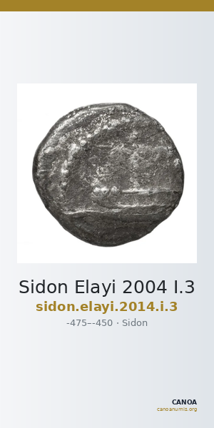 Sidon Elayi 2004 I.3 — CANOA