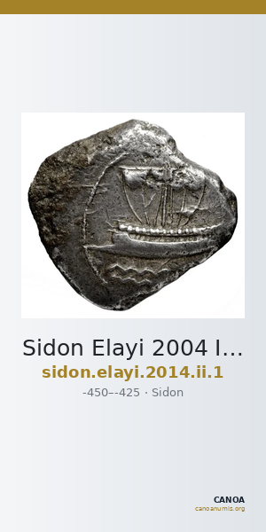 Sidon Elayi 2004 II.1 — CANOA