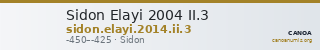 Sidon Elayi 2004 II.3 — CANOA