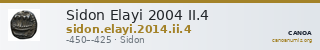 Sidon Elayi 2004 II.4 — CANOA