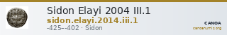 Sidon Elayi 2004 III.1 — CANOA