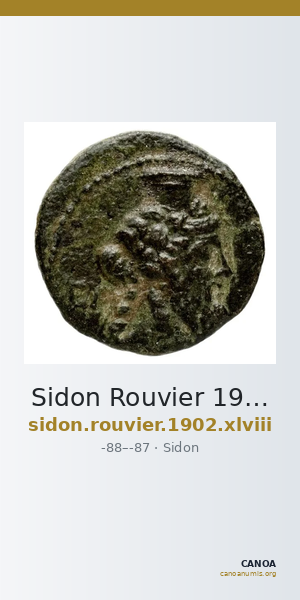 Sidon Rouvier 1902 xlviii — CANOA