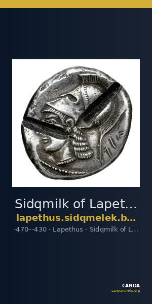 Sidqmilk of Lapethus Lapethus BMC Lapethus 7-9 — CANOA