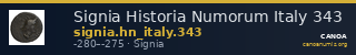 Signia Historia Numorum Italy 343 — CANOA