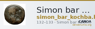 Simon bar Kokhba Judaea Hendin 2010 1373 — CANOA