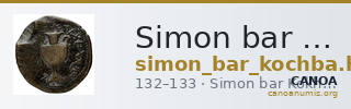 Simon bar Kokhba Judaea Hendin 2010 1377 — CANOA